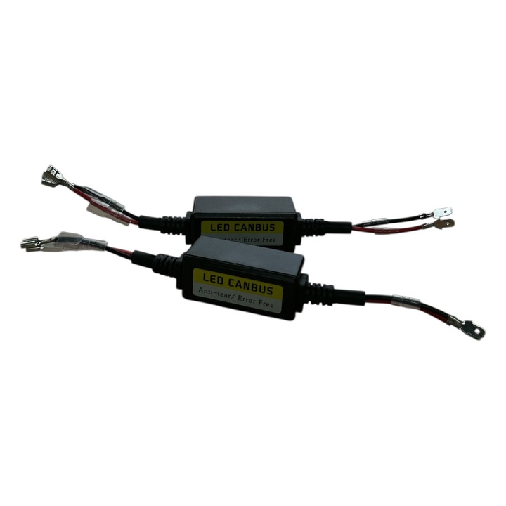 Anulator Eroare CANBUS H1/H3 – Decodor LED cu Rezistoare Anti-Flicker, Eliminare Mesaje Bord