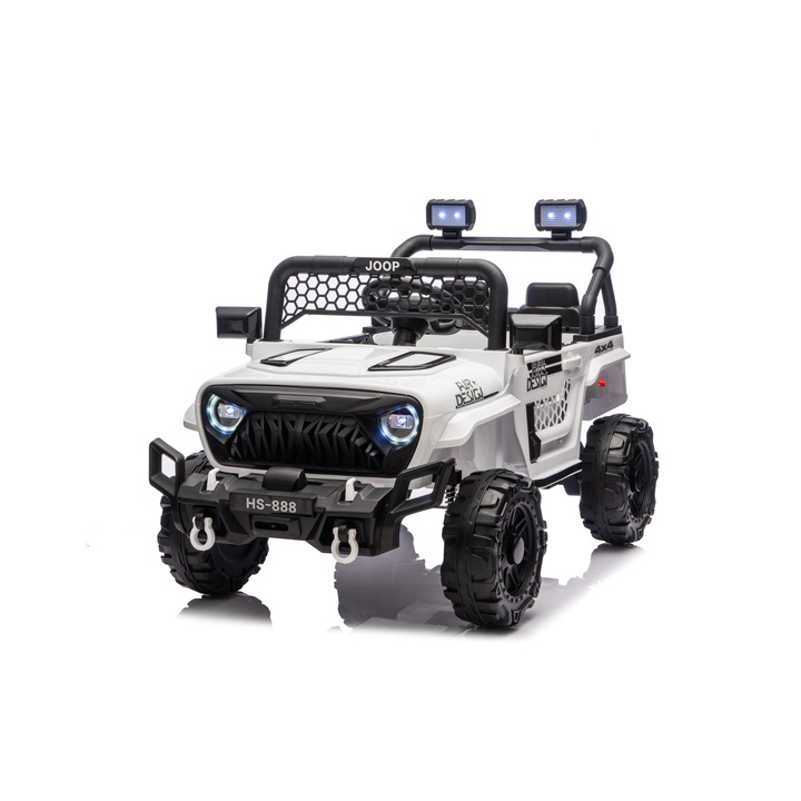 Mappy Go 4x4 elektromos gyerekautó, távirányítóval, 105 x 65 x 58 cm, Fehér