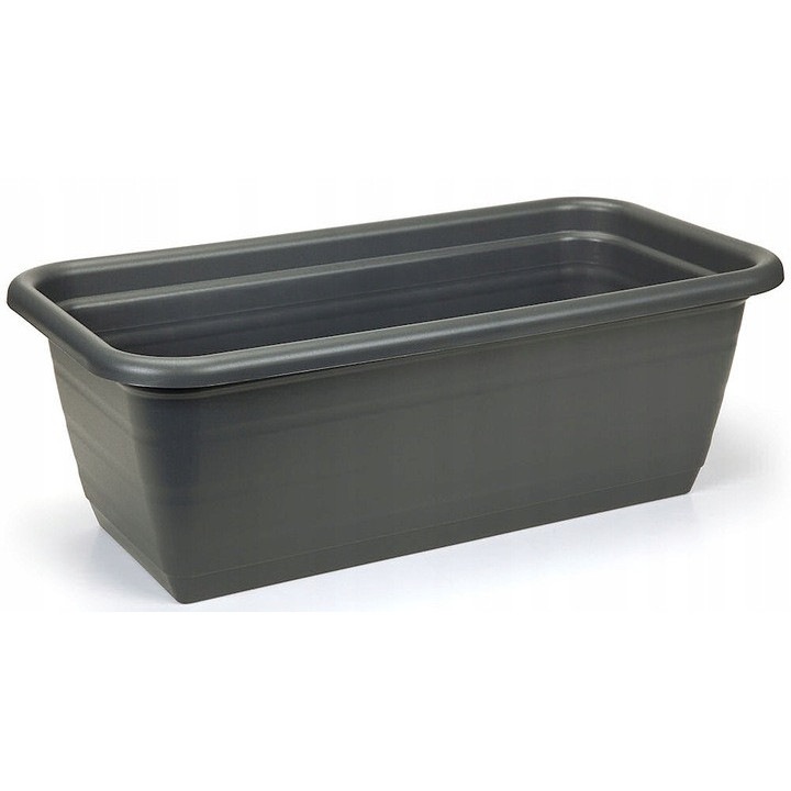 Skrzynka balkonowa Lamela 50x19x15cm, antracit, plastic, rezistent la intemperii