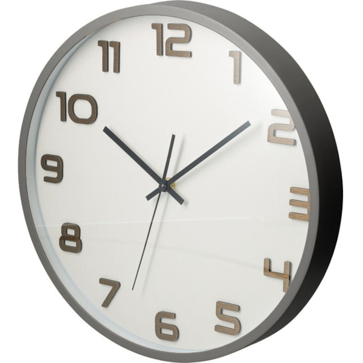 TID falióra, Ø 35 cm, szürke - szürke