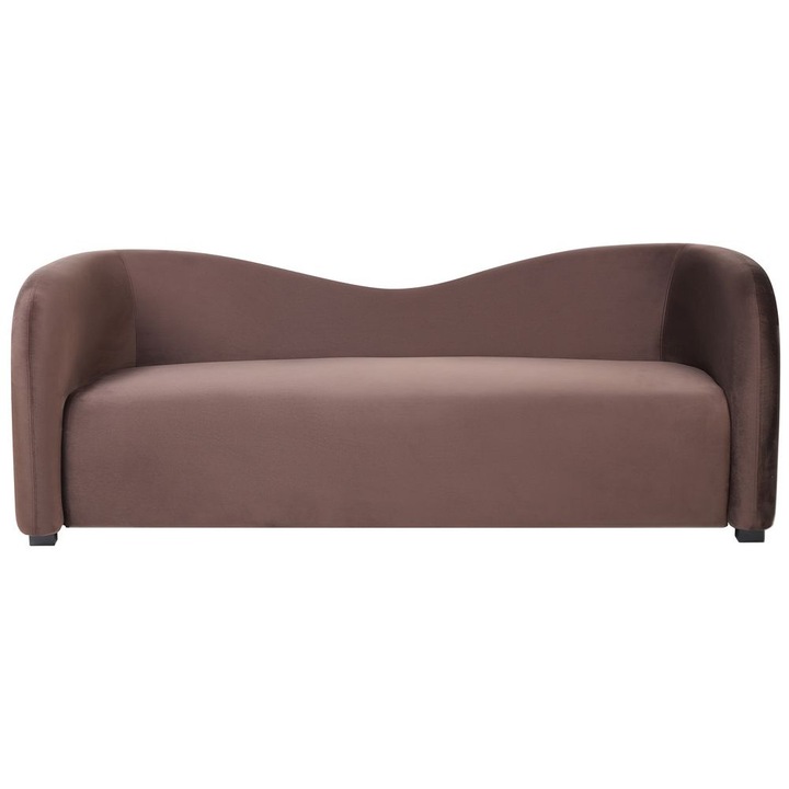Canapea cu 3 locuri Veltada Catifea Maro inchis