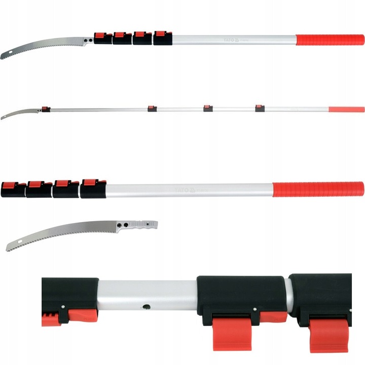 Fierastrau telescopic Yato, 4m, 6m raza de actiune, lama din otel SK5, 156-400cm