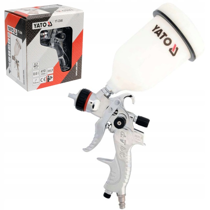 Pistol de vopsit HVLP 0.6L, 1.4mm, Yato