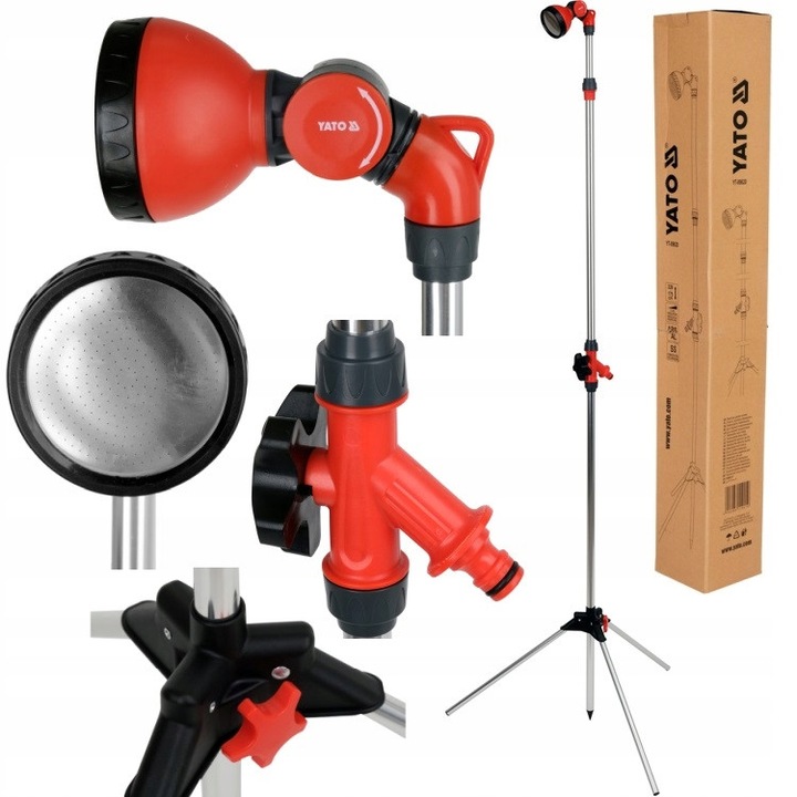 Dus telescopic pentru gradina Yato, inaltime reglabila 175-229 cm, stativ stabil, material aluminiu si ABS