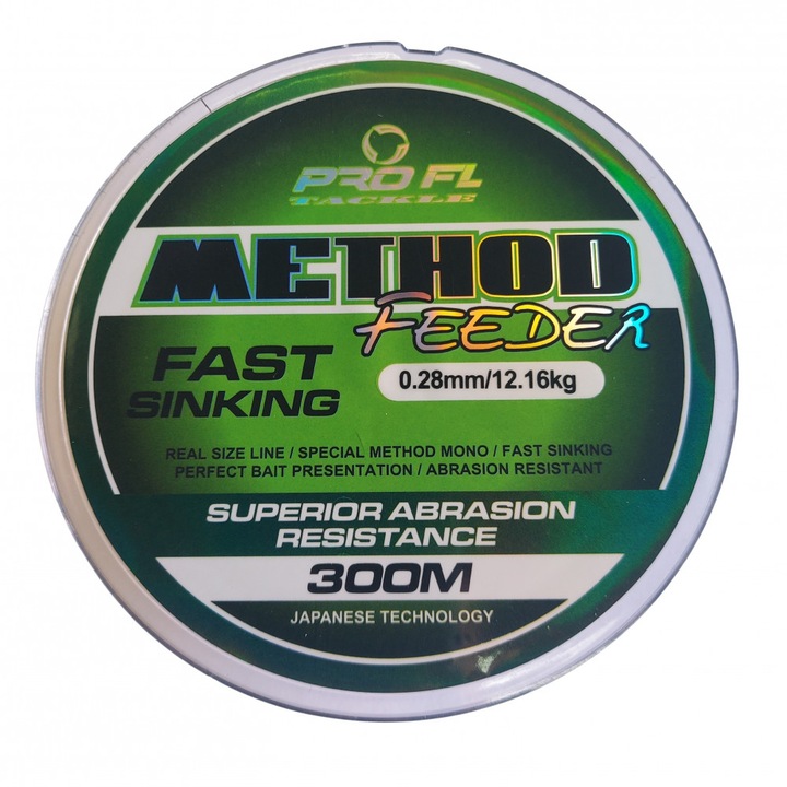 Fir PRO FL METHOD FEEDER gyorsan süllyedő 300m, 0.16mm, 4.45kg