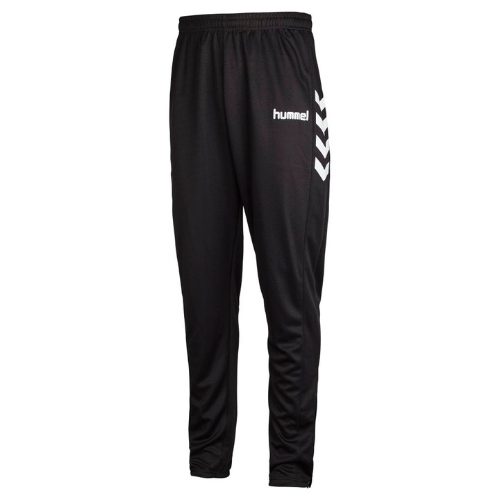 Pantaloni sport copii, Hummel, Negru, Poliester, 116 CM