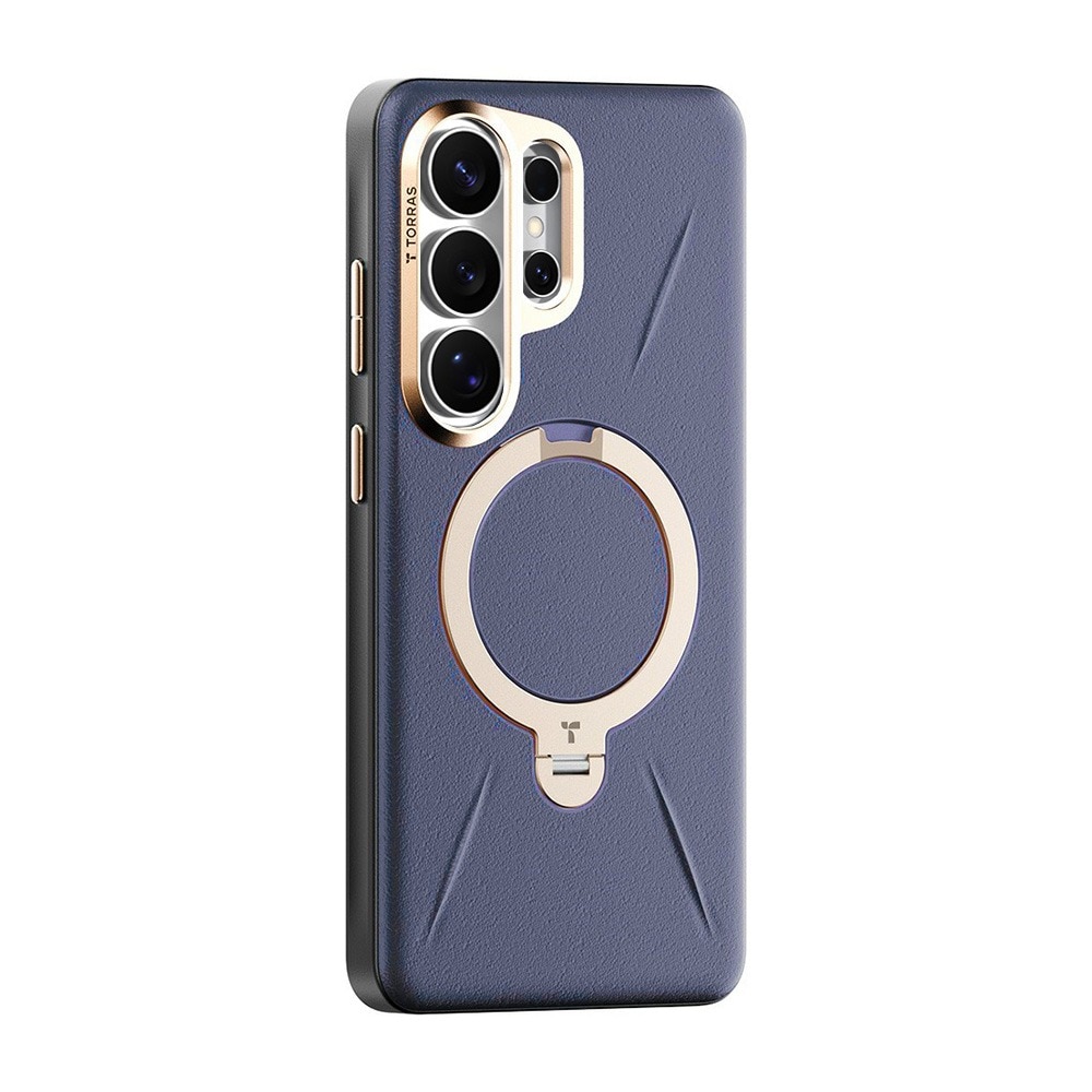 Husa pentru Samsung Galaxy S26 Ultra Torras QPRO Leather Series, Piele ecologica, Inel rotativ, Calitate premium, Mov