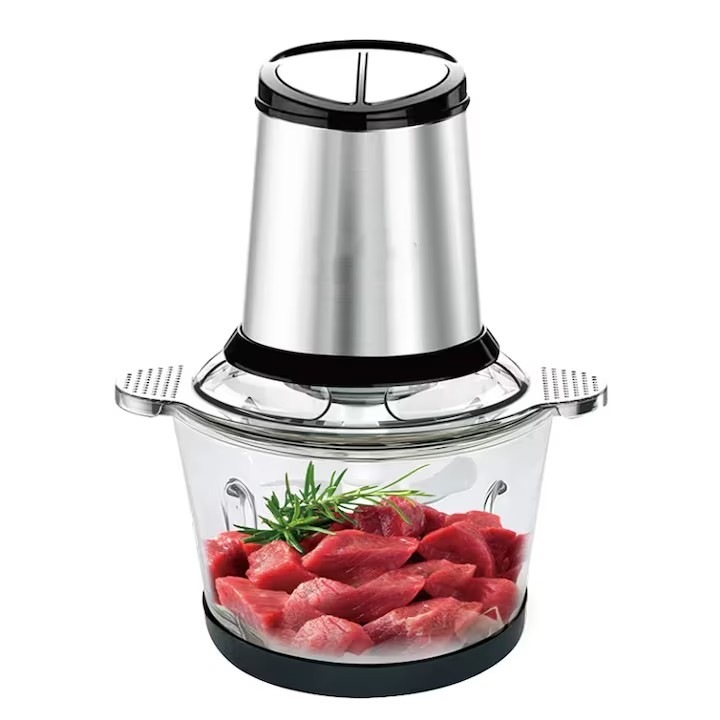 Tocator electric, 500W, inox, 2L, 20, 4x20, 4x26, 8cm, usor de utilizat, argintiu