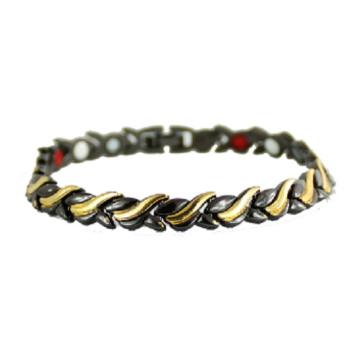 Fekete keskeny mágneses karkötő