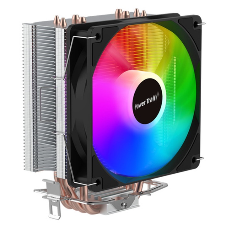 Răcitor CPU Power Train DL-400T PRO RGB, 165W, AM4