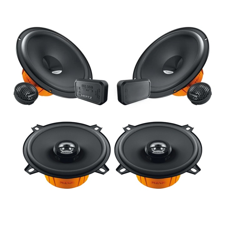 Комплект високоговорители за кола Hertz Dieci за Dacia Logan 2, 80 W, 165 мм, 130 мм, многоцветен