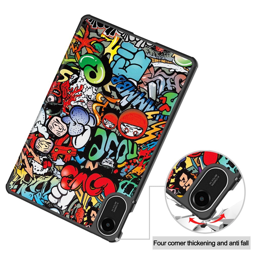 Husă tabletă DAMUR, protecție 360, piele eco, design street style, multicolor, pentru iPad Pro 11 (2024/2025)