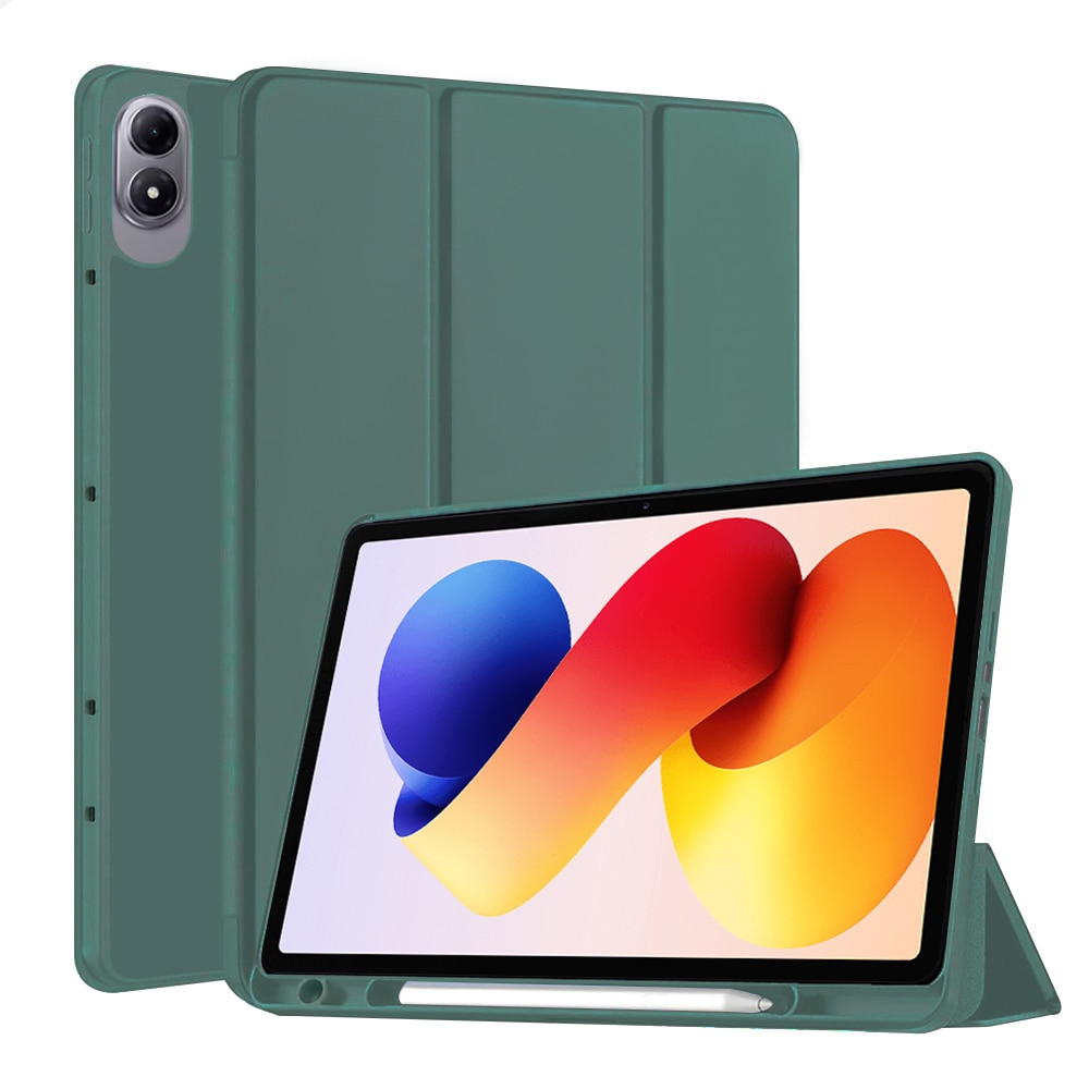 Husa pentru tableta Xiaomi Redmi Pad 2 Pro, Accesorio Flex Trifold, Green