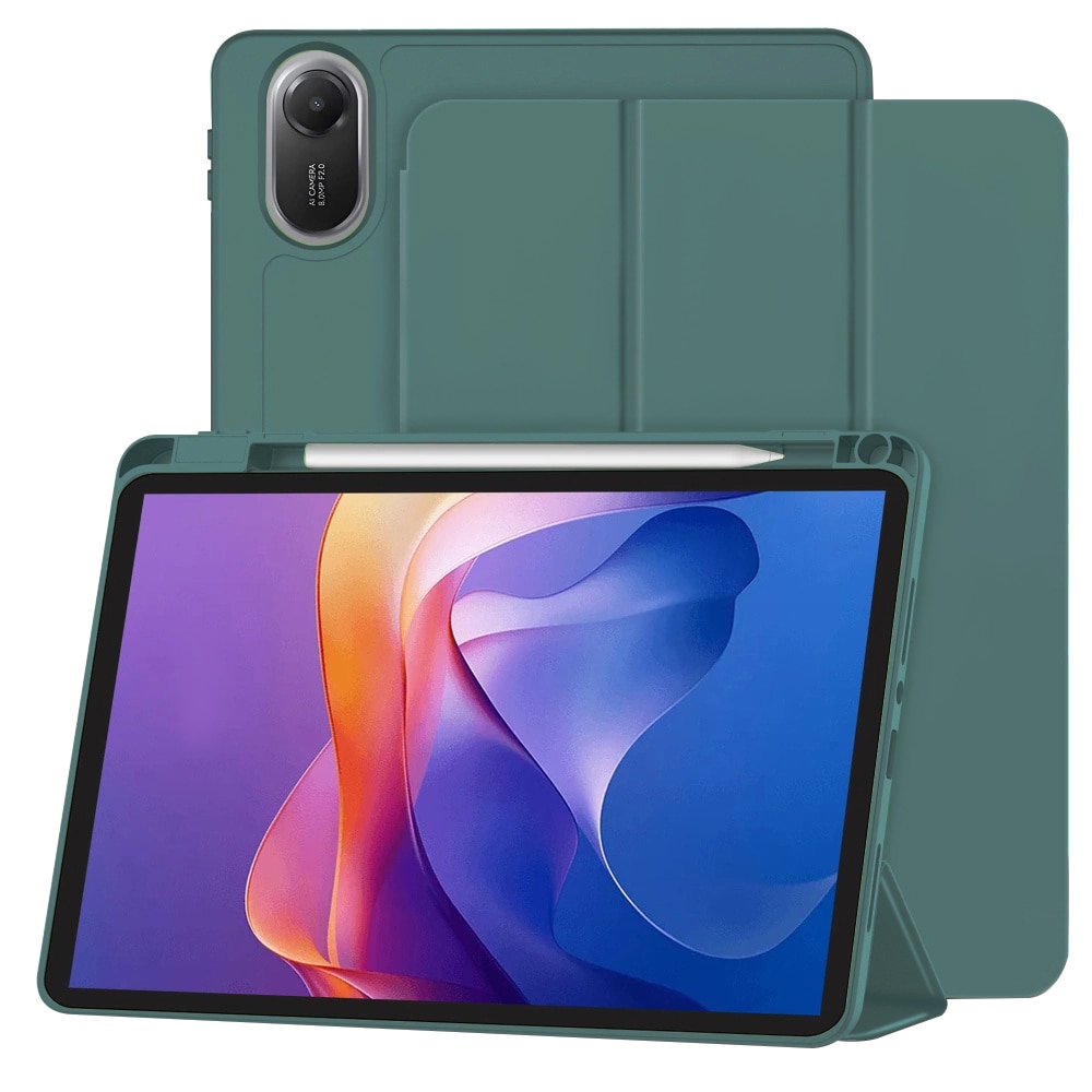 Husa pentru tableta Xiaomi Redmi Pad 2, Accesorio Flex Trifold, Green