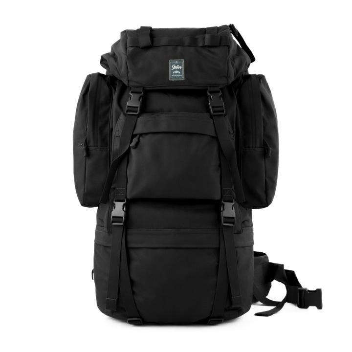 Rucsac tactic Solier SV26 Outrider, 55l, sistem MOLLE, negru, 80x31x22cm