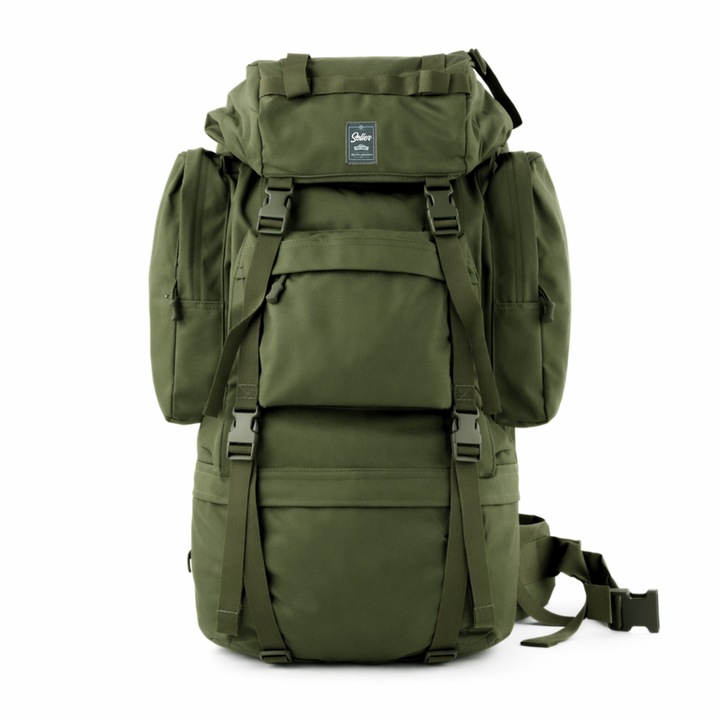 Rucsac tactic Solier SV26 Outrider, 55 l, sistem MOLLE, verde, 80x31x22cm