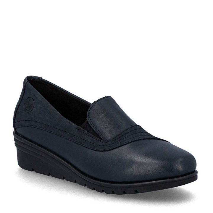 Rieker Rieker női bőr bebújós sötétkék félcipő L5356-14