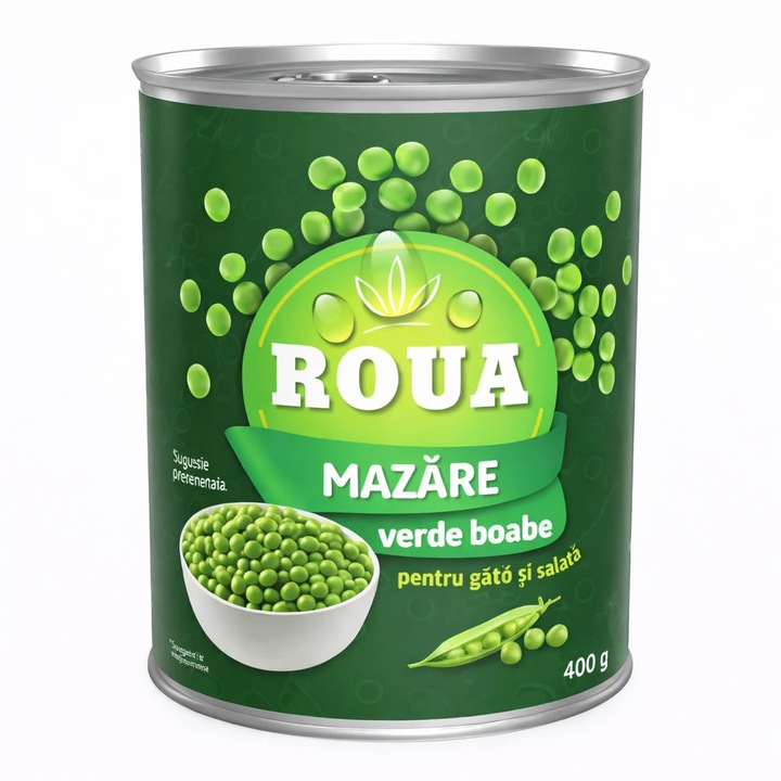 Mazare Verde Boabe, Roua, 400 g