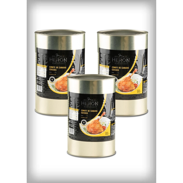 Pachet pulpe de rata confit, 3 x HERON 3825 g