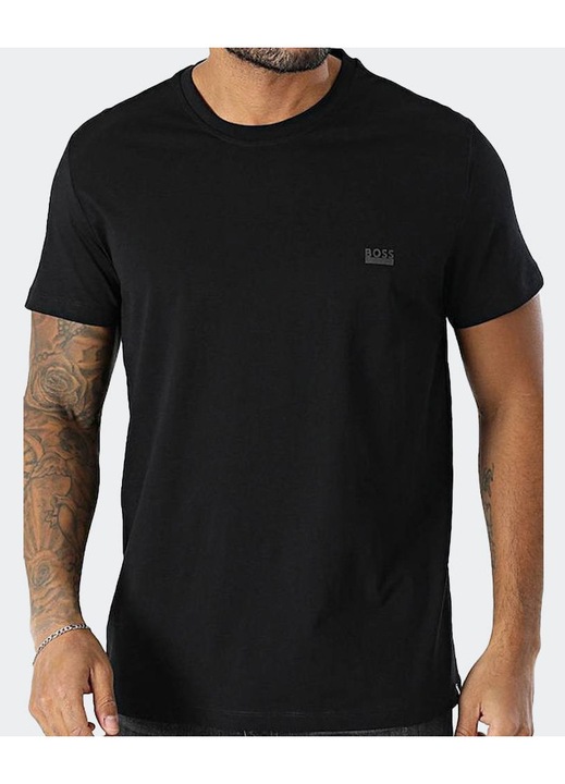 Tricou barbati BOSS, bumbac, negru