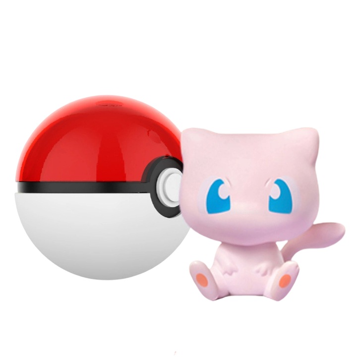 Фигурка с модел Pokemon Mew, Ръчно изработена, Многоцветна