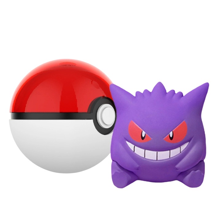 Фигурина с модел Покемон Генгар, Ръчна изработка, Многоцветен