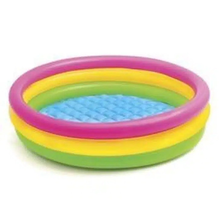 Piscina gonflabila, rotunda, 150 x 25 cm, multicolora