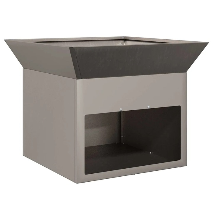 Огнище vidaXL, Ръждясало 50 x 50 x 40 cm Патинираща стомана