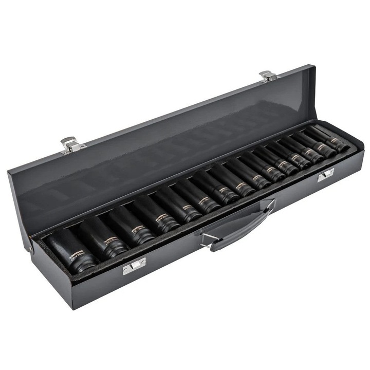 Set chei tubulare de impact PM-ZNU-1032T, 10-32 mm, 1 / 2", 15 bucati, Powermat PM1383