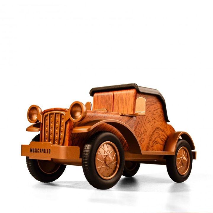 Boxa portabilă Ashu A9, 5 W, 1500 mAh, Bluetooth 5.4, FM, Maro, 23x9,5x11cm