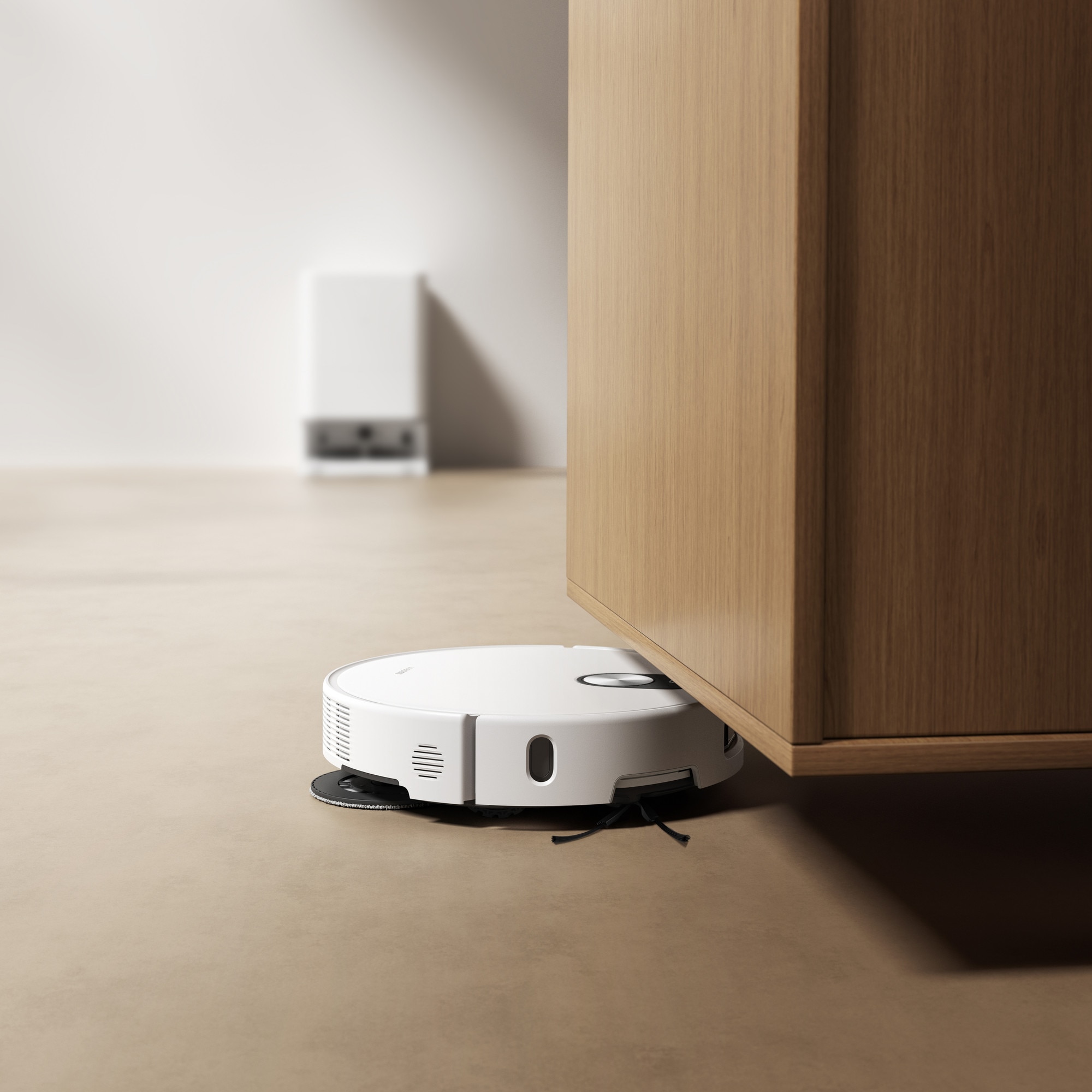 Robot de aspirare Xiaomi 5 BHR0834EU, 20000Pa, 5200mAh, recipient praf 290ml, navigare Lifting D-ToF LDS, Google&Alexa, alb