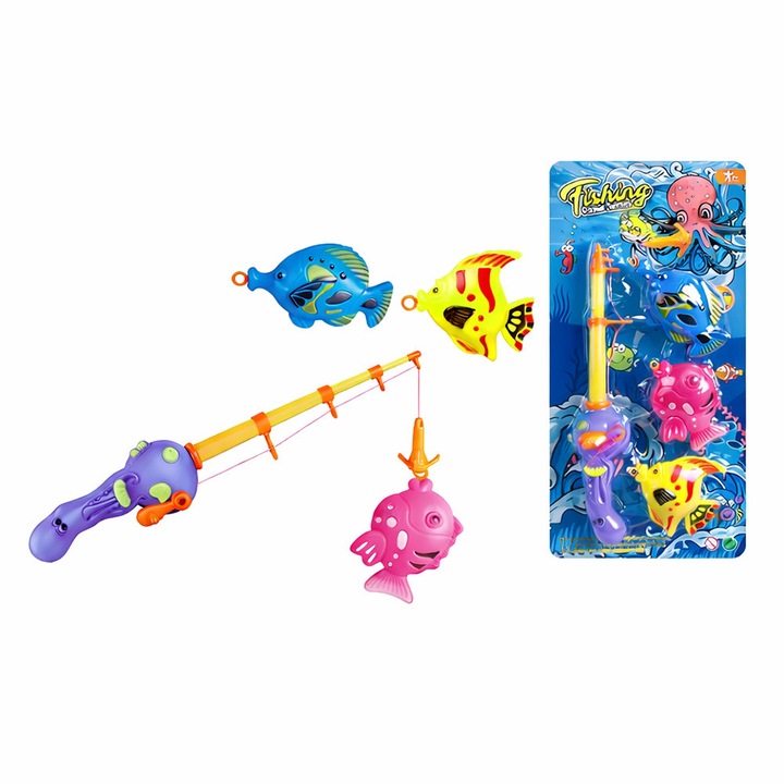Gyermek horgászjáték EmonaMall W5747, Lila