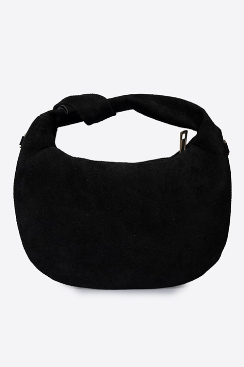 Massimo Castelli, Велурена чанта за рамо с отделяща се презрамка, Черен