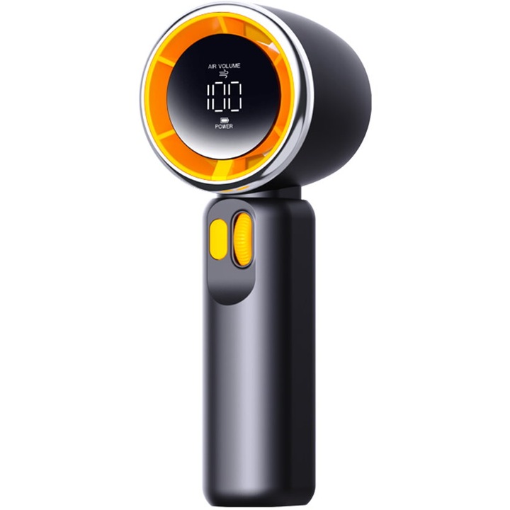 Ventilator portabil Techsuit Z11, Acumulator, Display digital, Negru