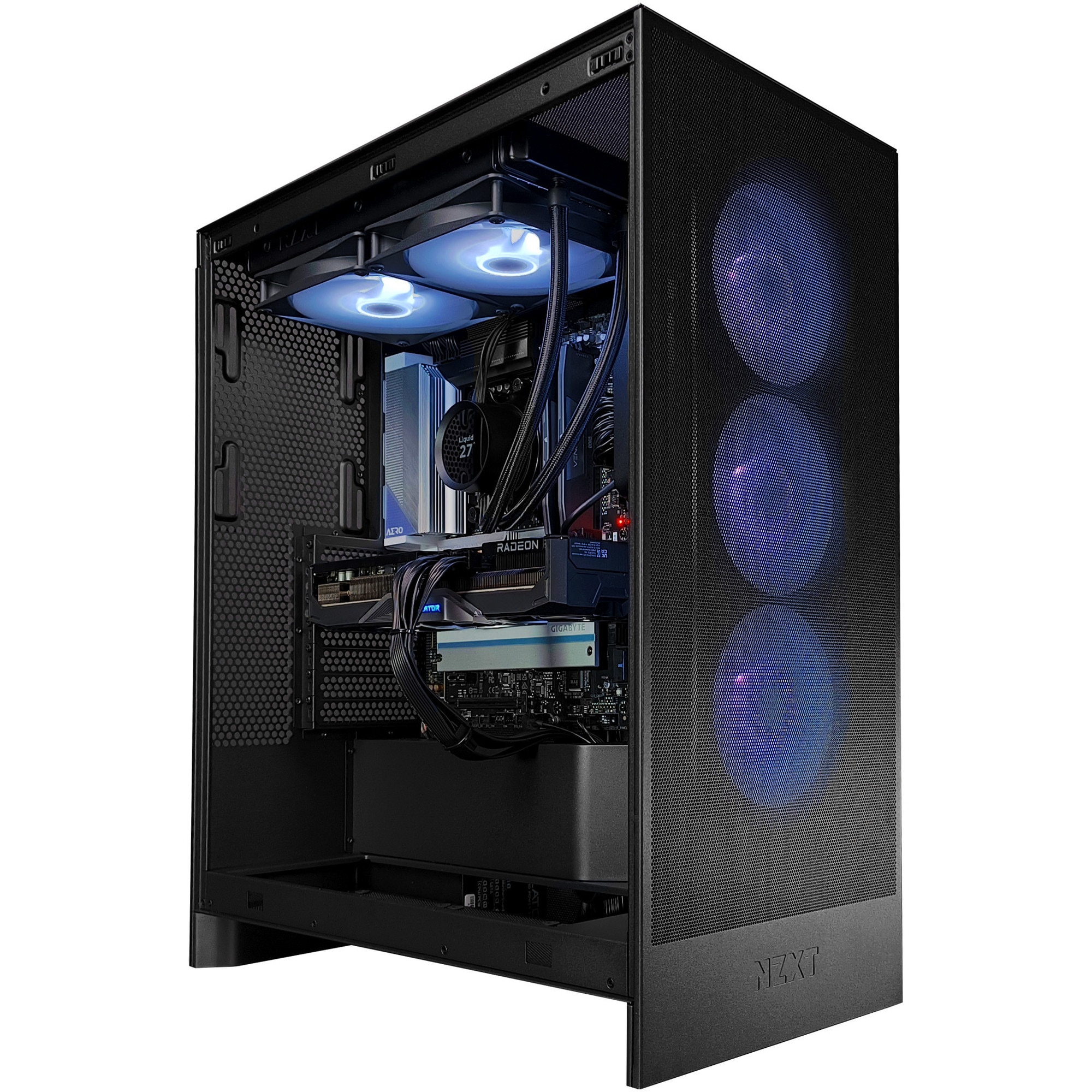 Sistem Desktop PC Gaming A+ cu procesor AMD Ryzen™ 7 9800X3D pana la 5.20 GHz, Racire pe lichid, 32GB DDR5, 2TB SSD, ACER PREDATOR BiFrost Radeon™ RX 9070 XT OC 16GB, No OS, Black