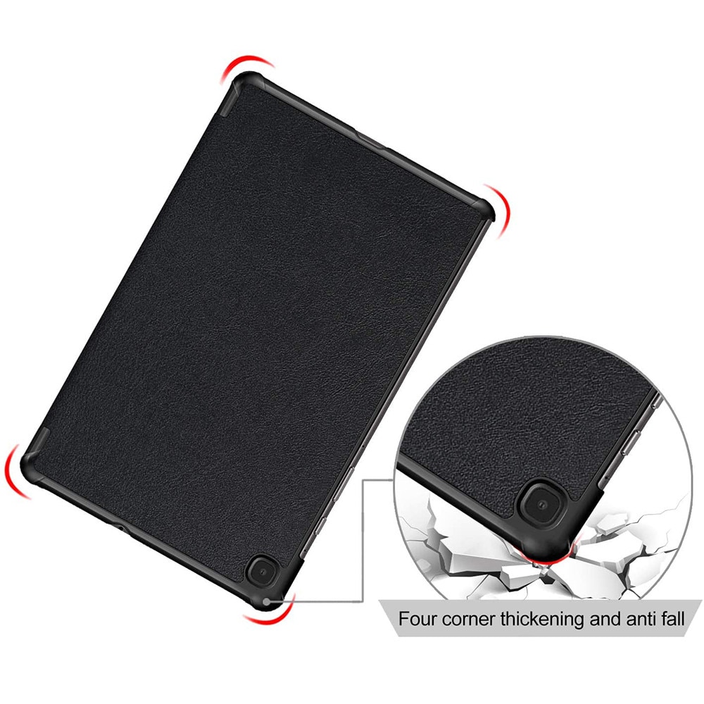 Husă pentru tabletă, Fold Pro, neagră, protecție 360, material ecologic, pentru Samsung Galaxy Tab S6 Lite