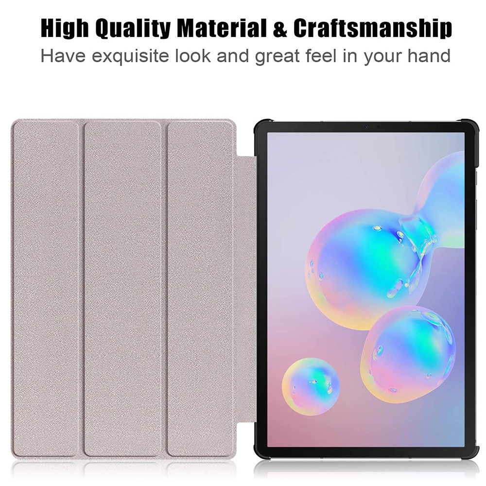 Husă pentru tabletă, Fold Pro, neagră, protecție 360, material ecologic, pentru Samsung Galaxy Tab S6 Lite