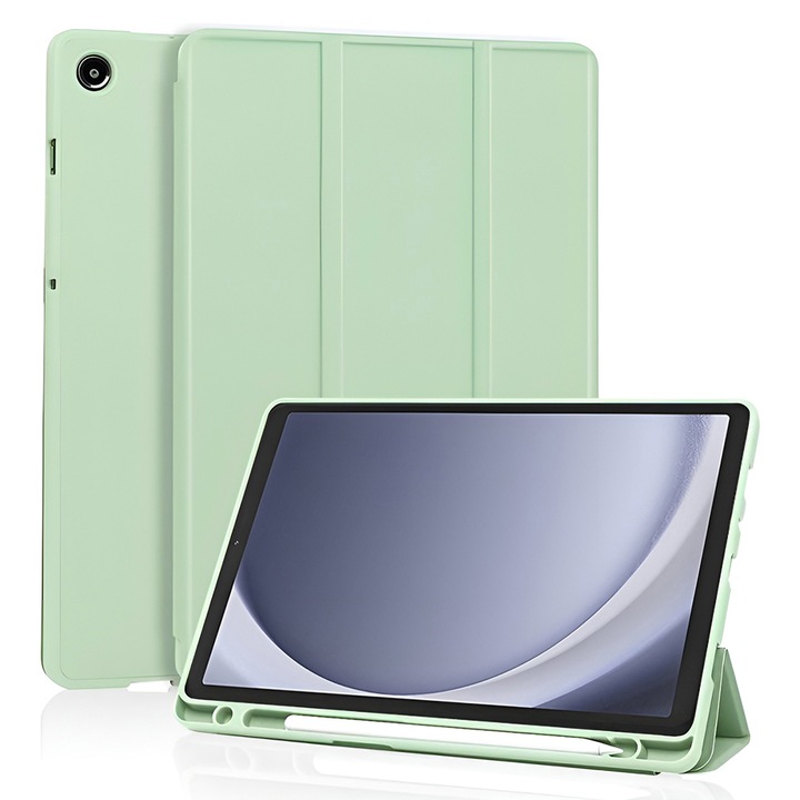 Husă pentru tabletă Flex Trifold, verde Matcha, pentru Samsung Galaxy Tab A11/A9