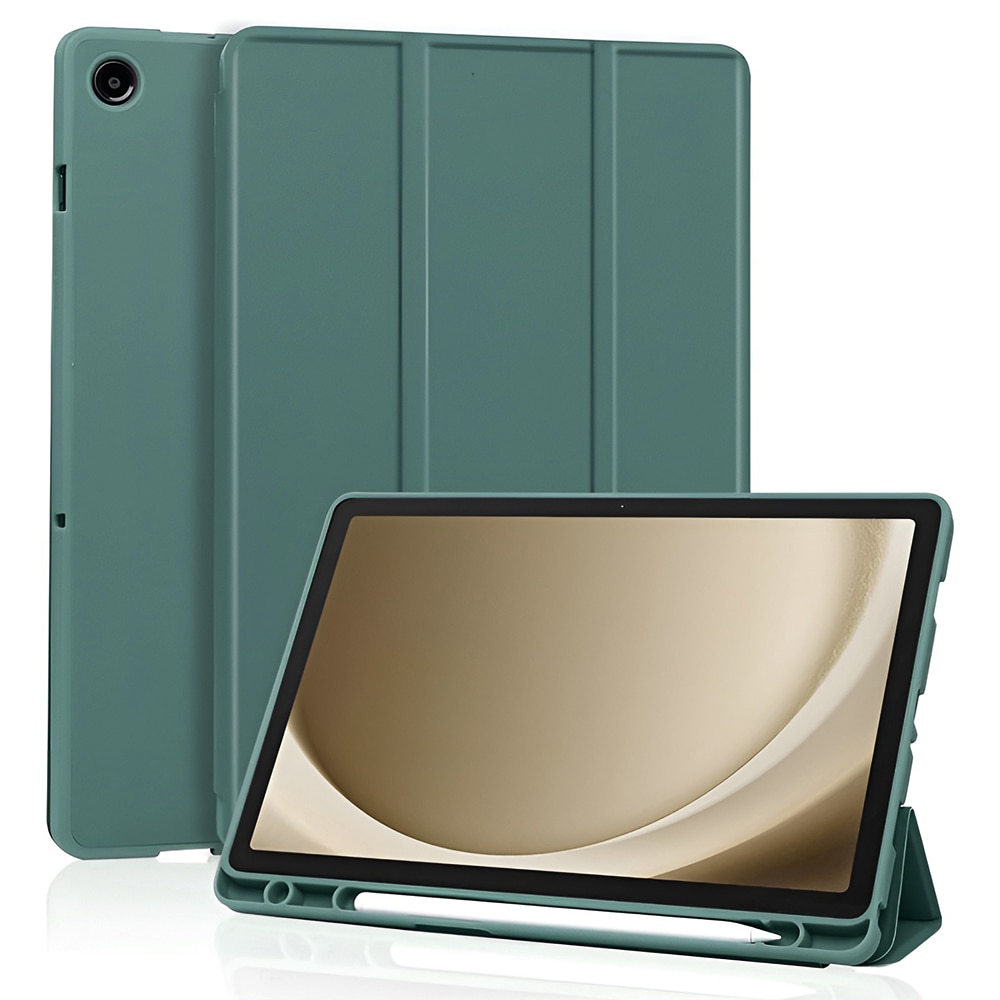 Husă tabletă Flex Trifold, verde, 360° protecție, compatibilă cu Samsung Galaxy Tab A11 Plus/A9 Plus