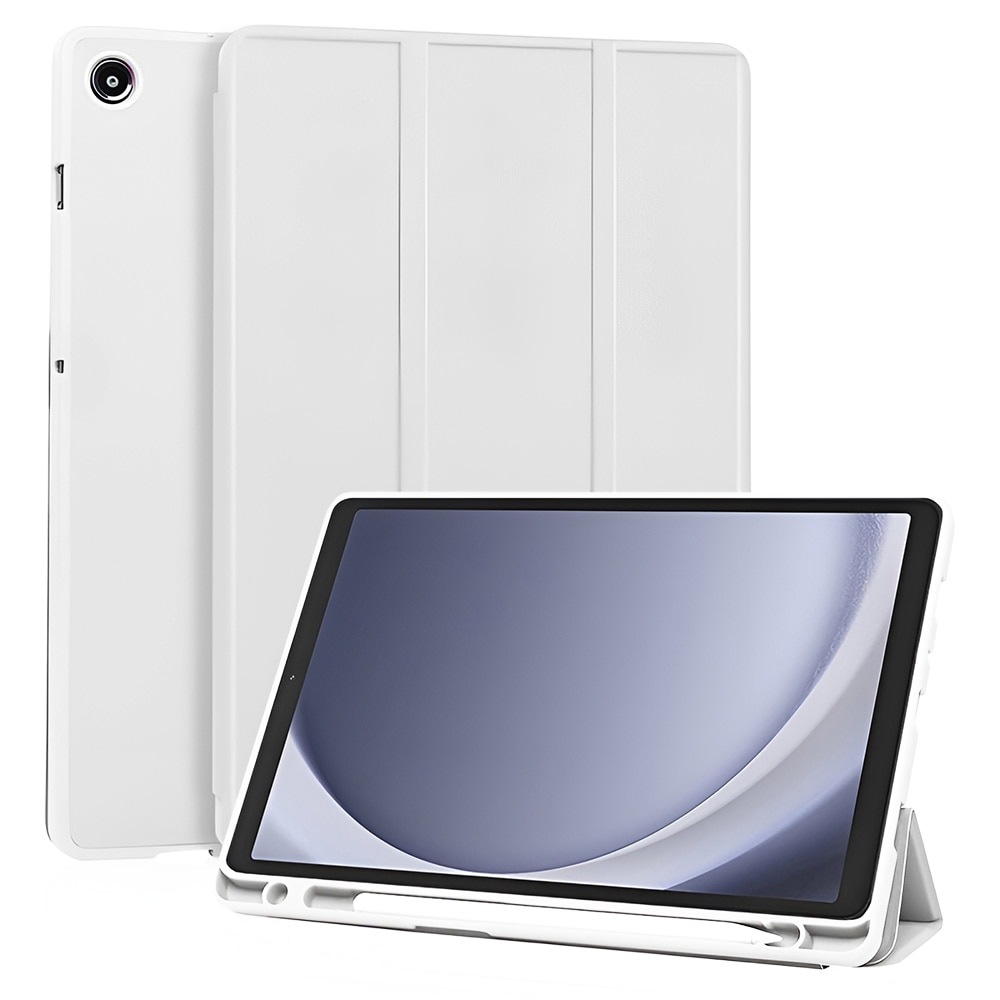 Husă tabletă Flex Trifold, gri, pentru Samsung Galaxy Tab A11/A9, protecție 360, suport integrat