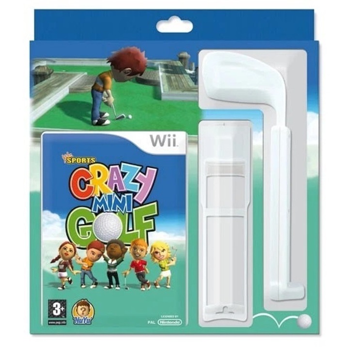 Set: Joc Crazy Mini Golf + Crosa Golf, Nintendo Wii