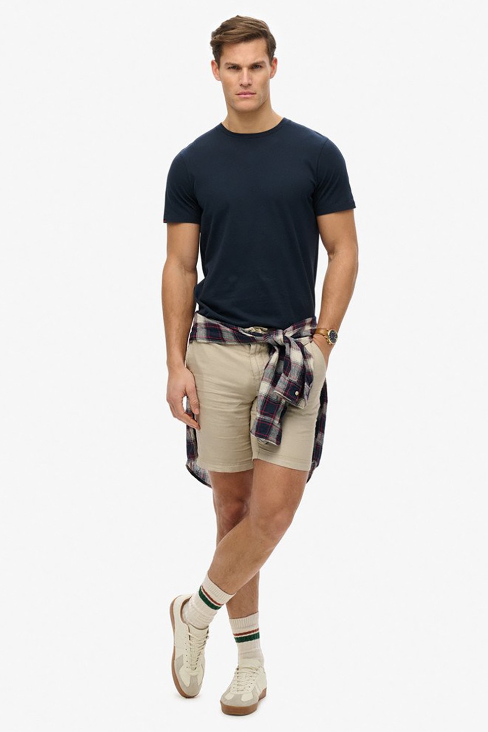 Superdry & Co, Tricou din bumbac cu model uni, Albastru ultramarin, XL