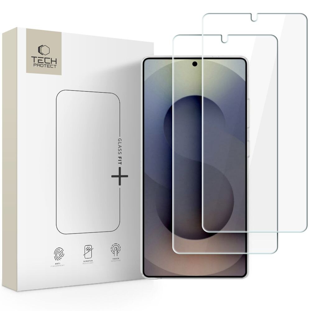 Set 2 folii sticla securizata Tech-Protect Glass Fit Plus compatibila cu Samsung Galaxy S26 Ultra, Transparent