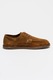 Tommy Hilfiger, Велурени обувки Stitchdown Derby, Тъмнокафяв/Карамел
