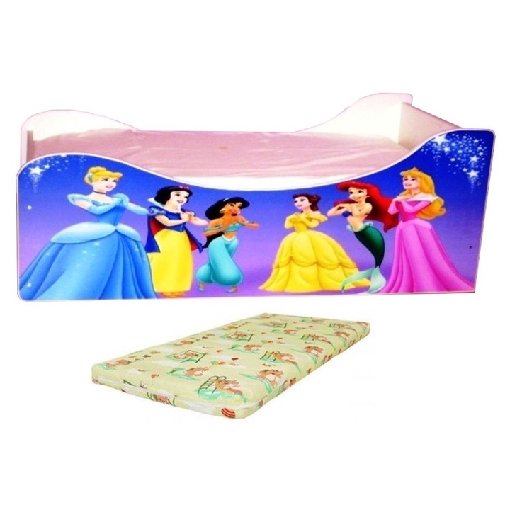 Pat tip masina Printese, 190x84 cm, saltea inclusa