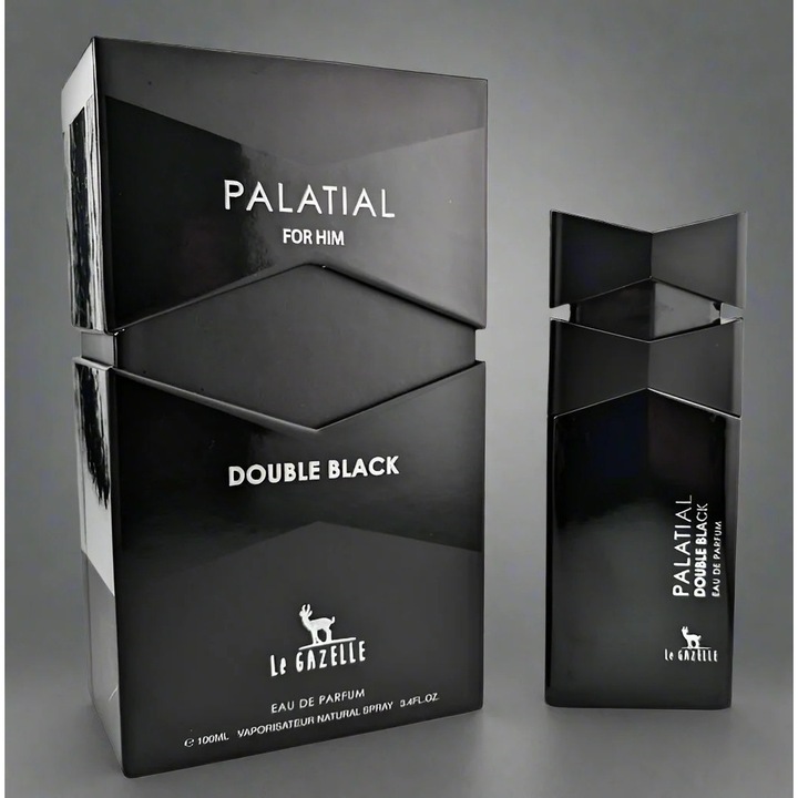 Парфюмна вода La Gazelle Palatial Double Black 100ml, унисекс, пикантни и дървесни нотки