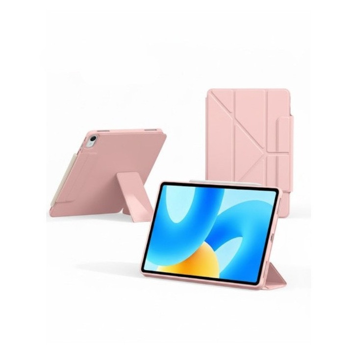 Husa MultiFold REDZ Accessories pentru iPad 10/11, Roz, 10.9-11 inch, Protecție 360, Design pliabil