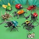 Építőkészlet, 8 rovar modell, 600 darab, ABS anyag, 26x7x21cm