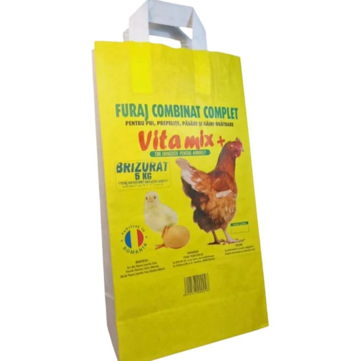 Furaj complet pentru pui Vitamix Brizurat 5kg, nutritie armonioasa, imunitate, pentru pasari