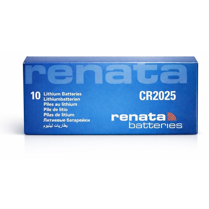 Cutie 10 Baterii Renata CR2025